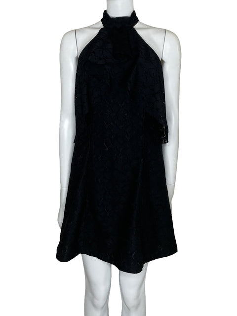 Vestido Nina Sanchez Halter Encaje Negro-Talla S