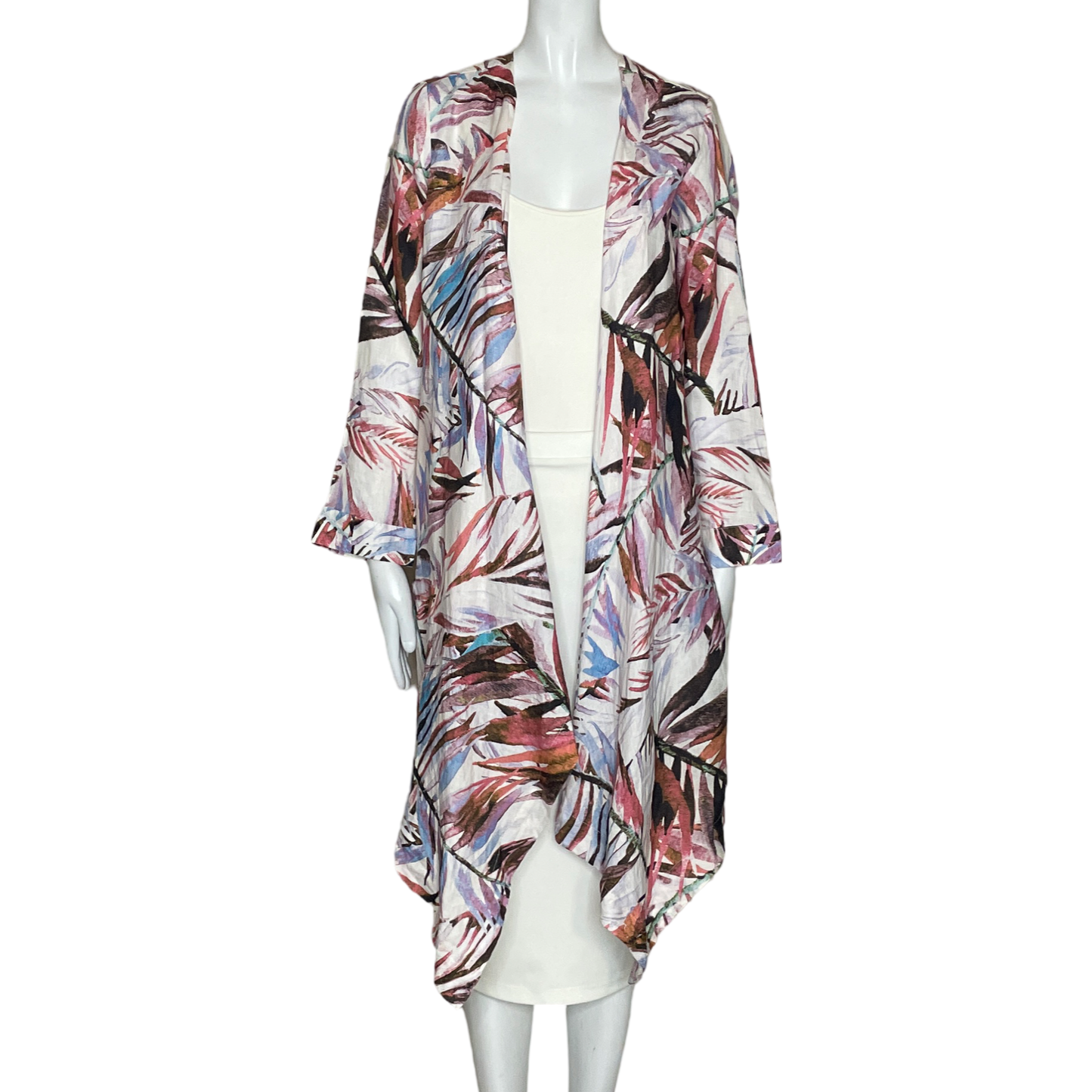 Cardigan Beatriz Camacho Arkitect Palmeras Blanco
-Talla S