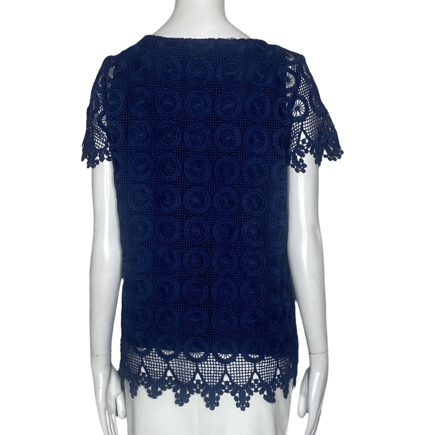 Blusa Reneec Encaje Azul-Talla S