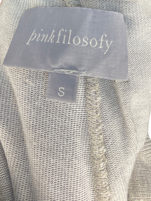 Pantalón Pink Filosofy Combinado Gris - Talla S