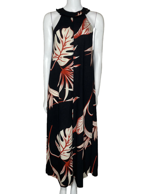 Vestido Sfera Halter Maxi Negro-Talla S