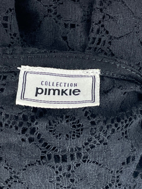 Blusa Collection Pimkie Encaje Negro-Talla S