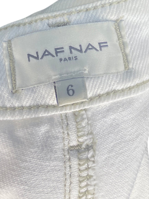 Pantalón Naf Naf Bolsillos Blanco - Talla 6