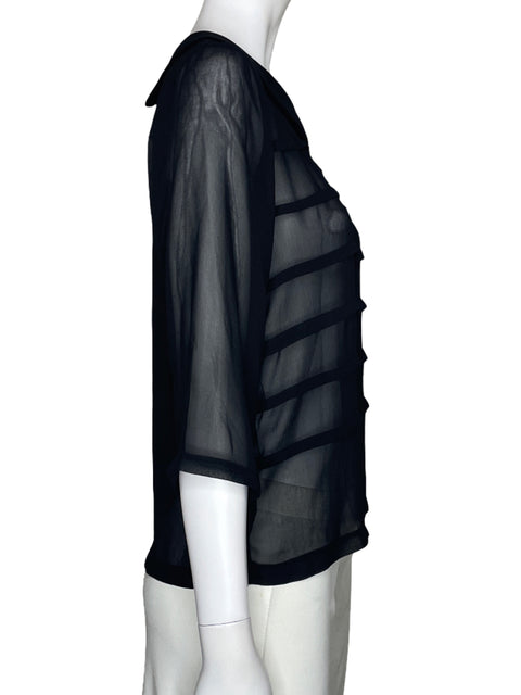 Blusa Friday's Transparente Negro-Talla M
