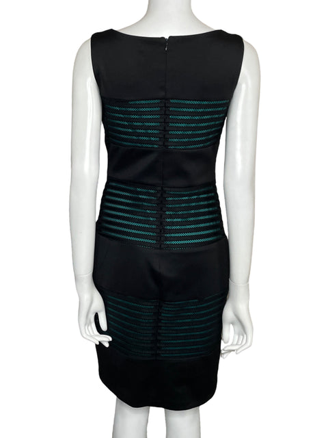 Vestido Sangria Midi Sin Mangas Negro-Talla 6