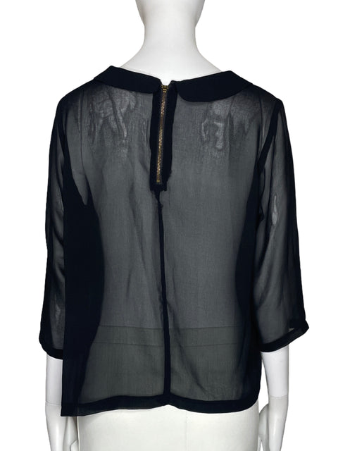 Blusa Friday's Transparente Negro-Talla M