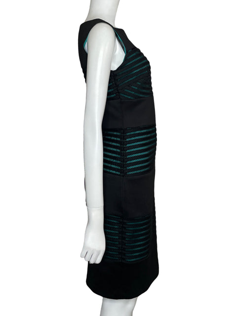 Vestido Sangria Midi Sin Mangas Negro-Talla 6