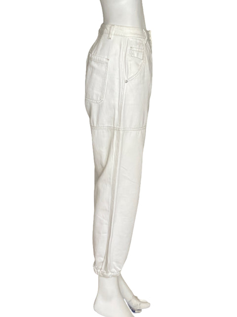 Pantalón Naf Naf Bolsillos Blanco - Talla 6