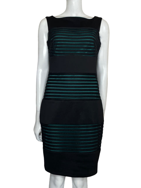 Vestido Sangria Midi Sin Mangas Negro-Talla 6