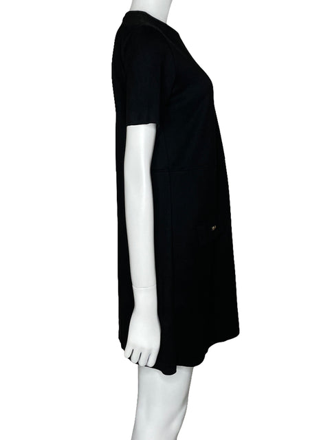 Vestido Zara Mini Fluido Negro-Talla S