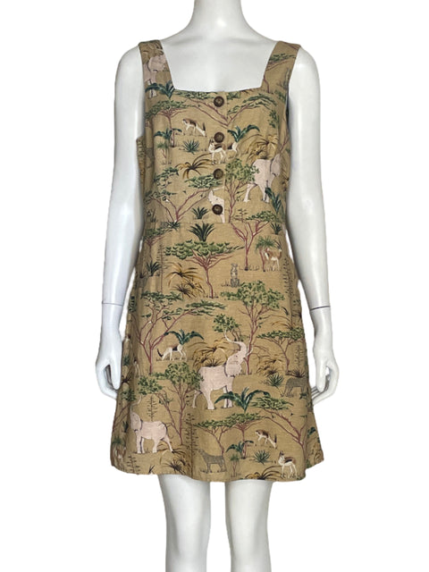 Vestido MNG Africa Beige-Talla M
