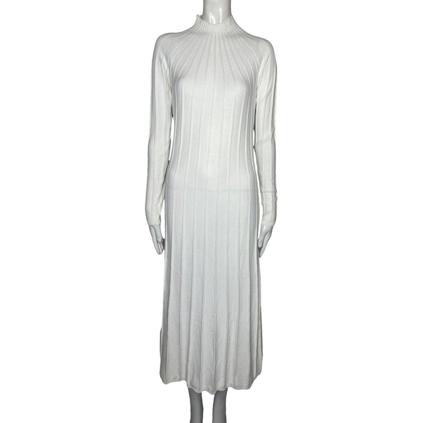 Vestido MNG Cuello Tortuga Blanco-Talla S