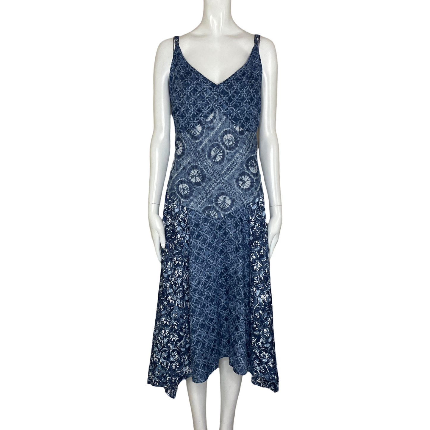 Vestido RAPLH LAUREN Tiras Estampado Azul- Talla L