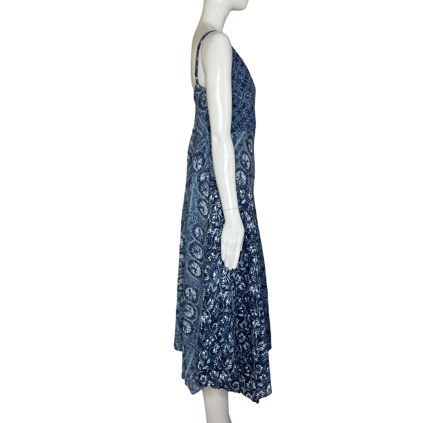 Vestido RAPLH LAUREN Tiras Estampado Azul- Talla L