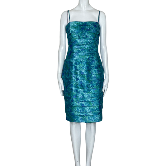 Vestido Calvin Klein Mini Capas Azul-Talla M