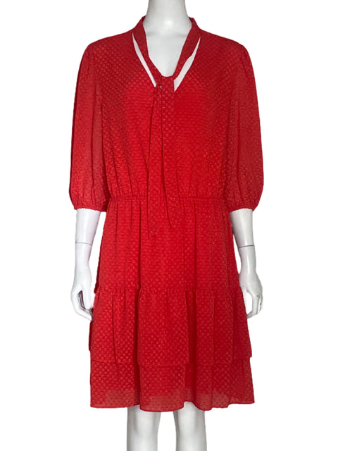 Vestido Nanette Camisero Rojo-Talla 10