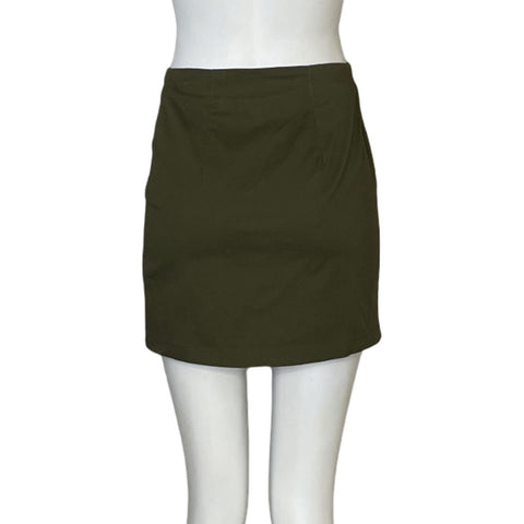Falda Asos Mini Botones Verde-Tallla 2