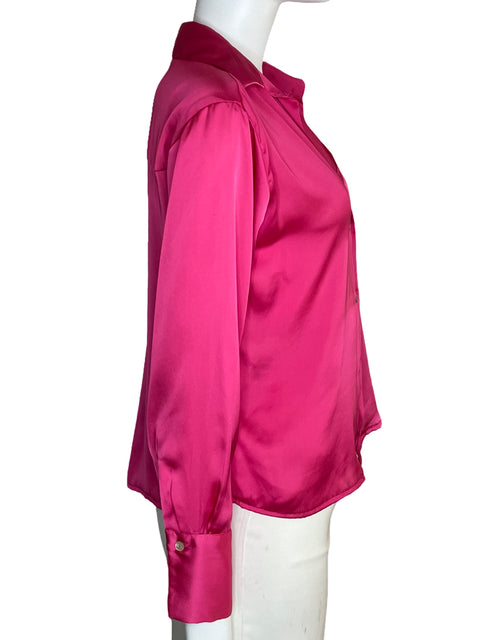 Camisa Zara Satinada Manga Larga Rosado-Talla S – The Preloved Shop