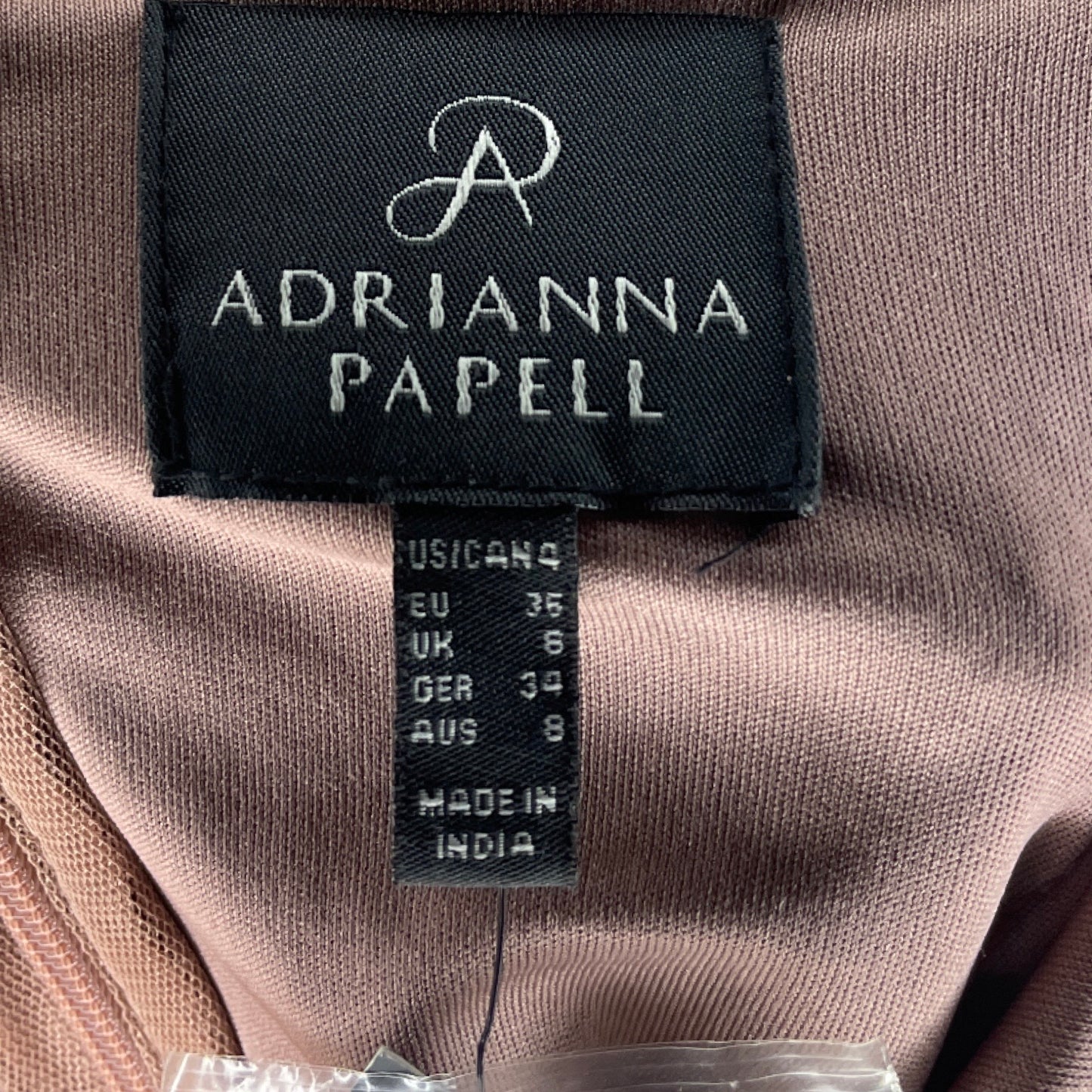 Vestido Adrianna Papell Lentejuelas Rosado-Talla 4