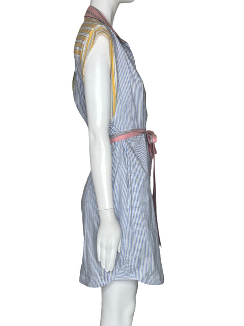 Vestido Maeve By Anthropologie Camisero Rayas Rosado-Talla XS
