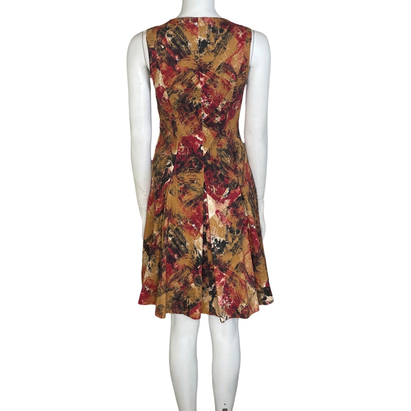 Vestido LaVia18 Cuello V Sin Mangas Beige-Talla 
40