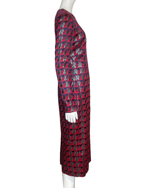 Vestido Diane Von Furstenberg Midi Rojo-Talla 6