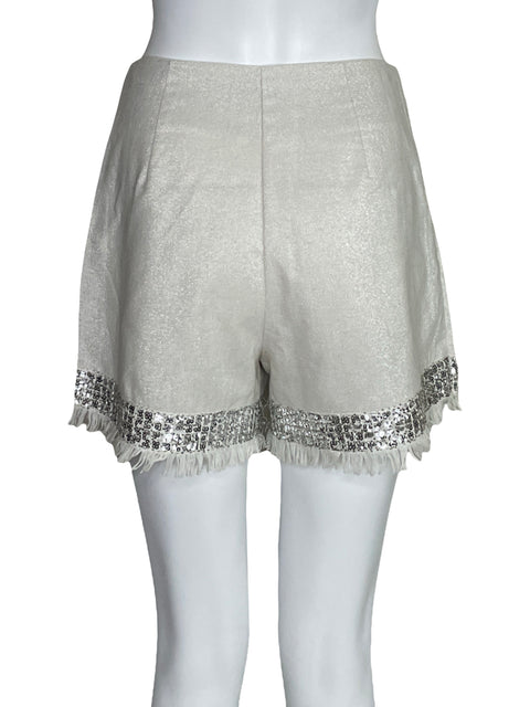 Faldashort Endless Rose Mini Brillante Blanco-Talla S