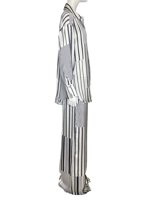Set A/W Woman Rayas Negro-Talla M