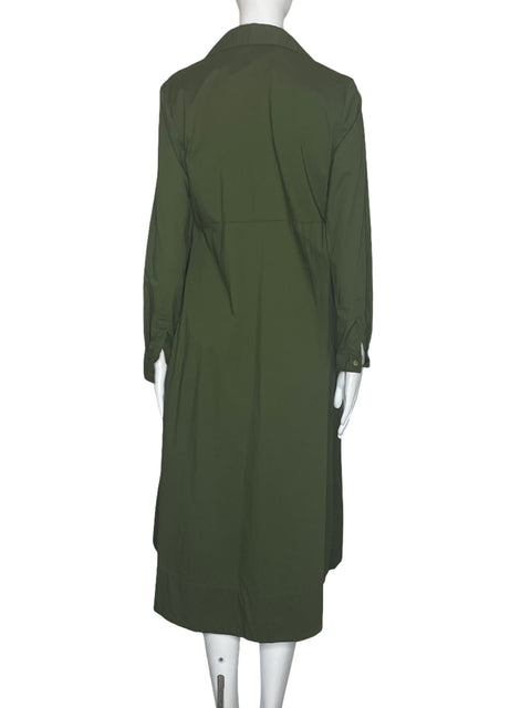Vestido Michelle Forero Camisero Verde-Talla S