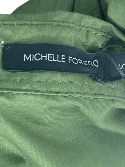 Vestido Michelle Forero Camisero Verde-Talla S