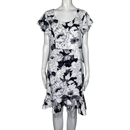 Vestido Tiana B. Drapeado Blanco-Talla 6