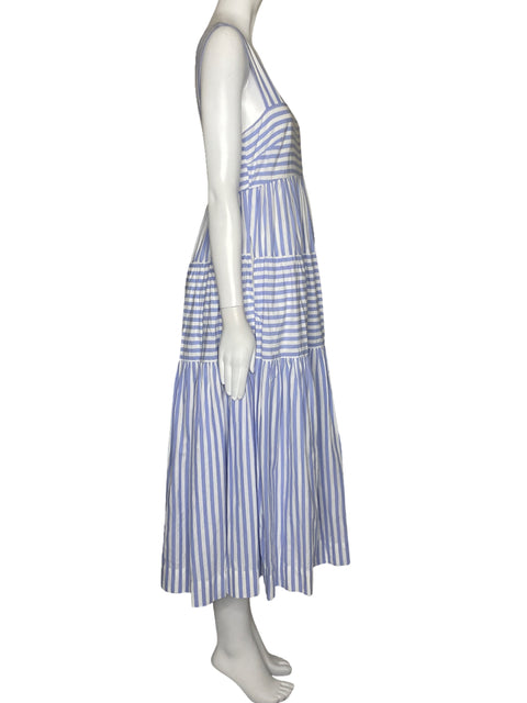 Vestido By Anthropologie Rayas Blanco-Talla S