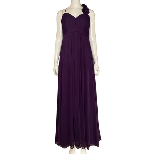 Vestido Caché Pliegues Morado - Talla 8