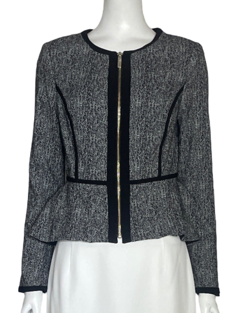 Jacket DKNY Cremallera Negro-Talla 8