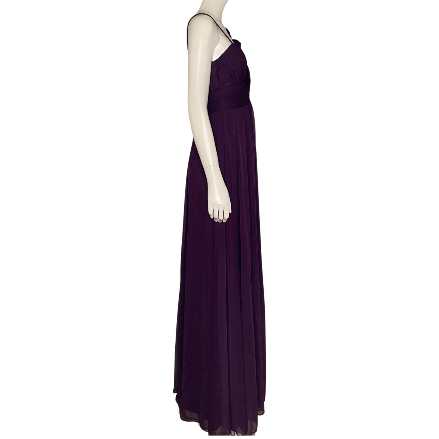 Vestido Caché Pliegues Morado - Talla 8