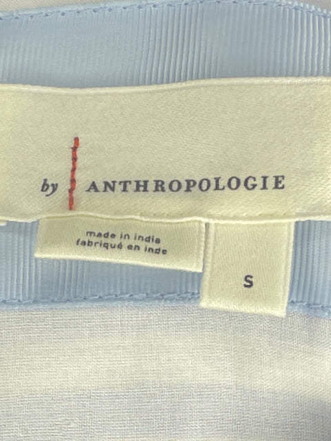 Vestido By Anthropologie Rayas Blanco-Talla S