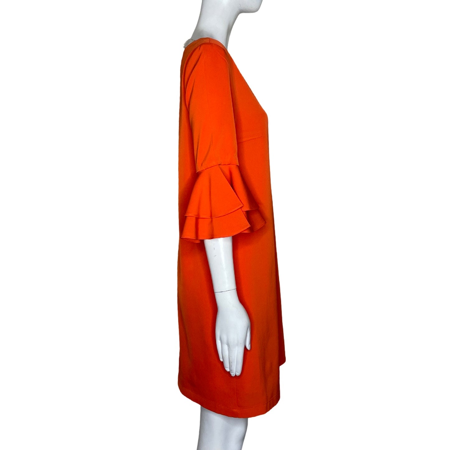 Vestido Lavand Liso Naranja-Talla XS