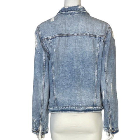 Chaqueta Zara Rasgado Denim Azul -Talla L
