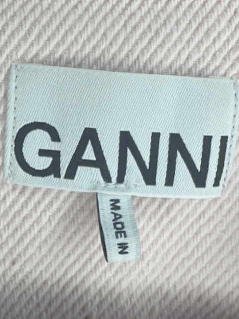 Vestido Ganni Mini Bolsillo Rosado-Talla 36