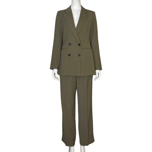 Set Massimo Dutti Blazer y Pantalón Verde - Talla 4