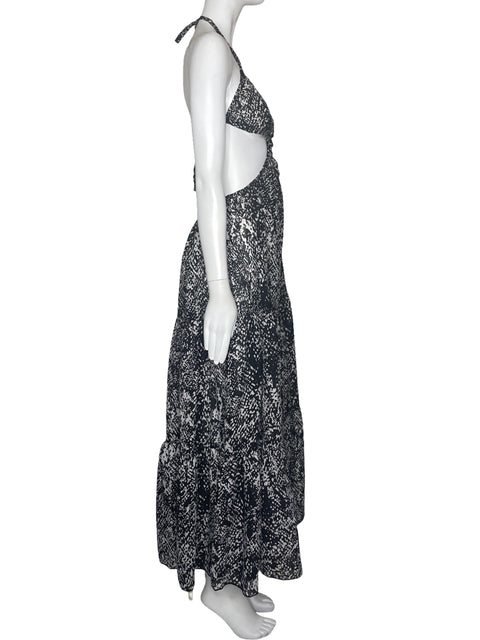 Vestido Tesoro TPS Maxi Tiras Negro-Talla S