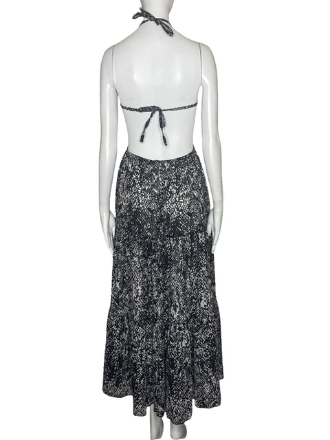 Vestido Tesoro TPS Maxi Tiras Negro-Talla S