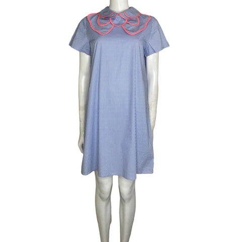Vestido Leal Daccarett Rayas Vuelos Blanco-Talla 
10