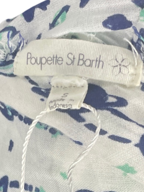Vestido Poupette St Barth Sin Mangas Blanco-Talla S