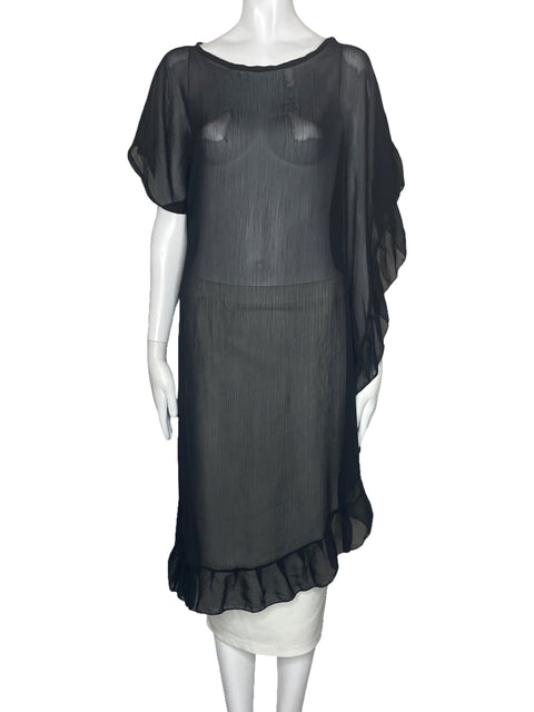 Salida Tesoro Vuelo Transparente Negro-Talla S