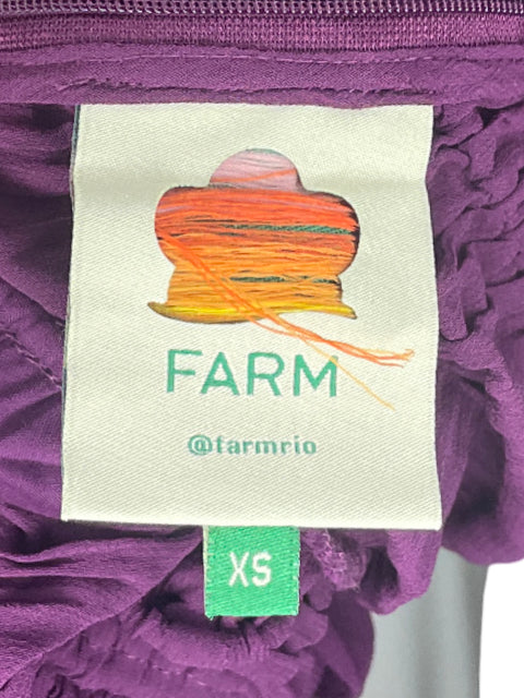 Blusa Farm Rio Vuelo Mangas Morado-Talla XS