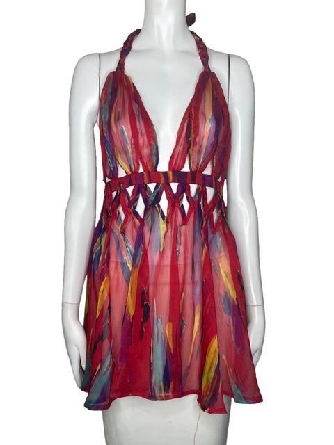 Blusa Luxxel Trensado Rojo-Talla S