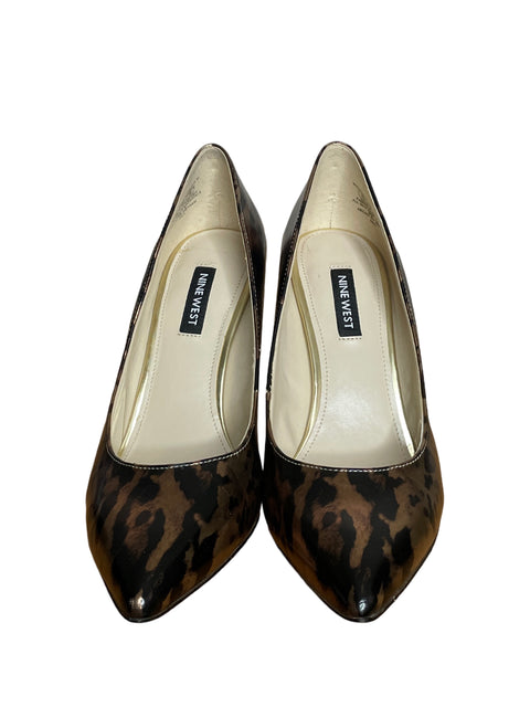 Calzado Nine West Bliss Leopard Print Marrón-Talla 7 1/2