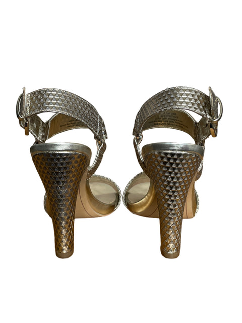 Calzado Karl Lagerfeld Cieone Ankle Strap Plateado-Talla 7.5