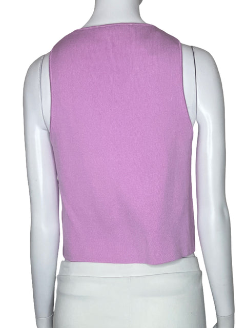 Top Zara Seis Botones Rosado-Talla S